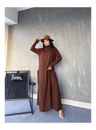 Brown - Knit Suits - Maymara