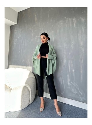 Green Almon - Knit Cardigan - Maymara