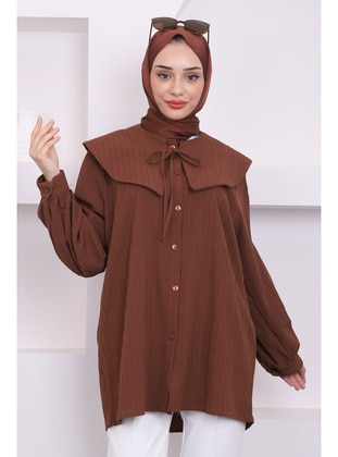 Brown - Tunic - İmaj Butik