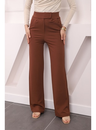 Brown - Pants - İmaj Butik