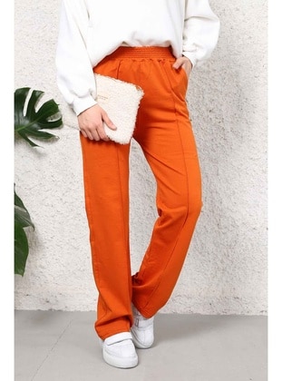 Brick Red - Tracksuit Bottom - İmaj Butik