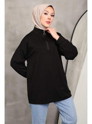 Black - Sweat-shirt - İmaj Butik