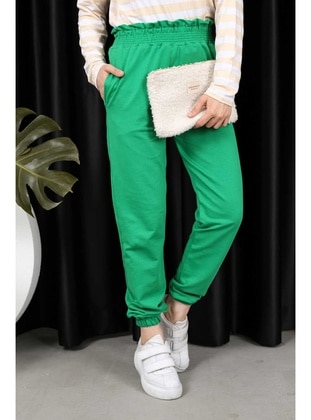 Green - Tracksuit Bottom - İmaj Butik