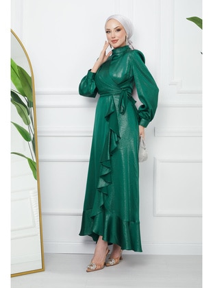 Emerald - Unlined - Modest Evening Dress - İmaj Butik