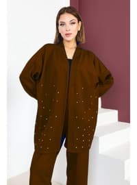 Brown - Plus Size Suit