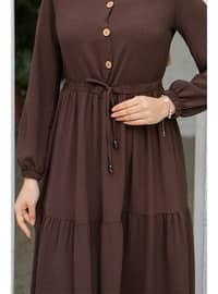 Brown - Modest Dress