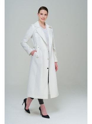 Ecru - Trench Coat - Olcay