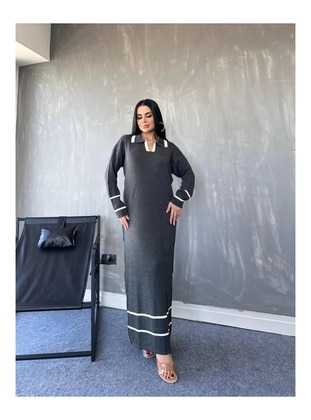 Anthracite - Knit Dresses - Maymara