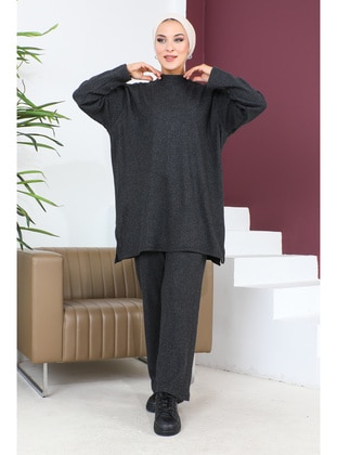 Anthracite - Plus Size Suit - Maymara