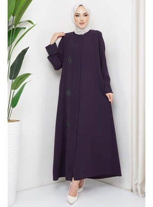 Maroon - Abaya - Hafsa Mina