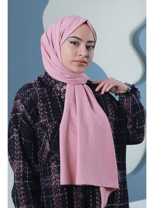 Powder Pink - Plain - Shawl - Afvente