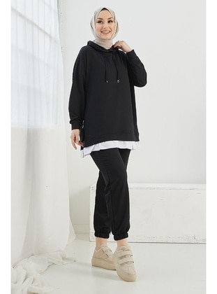 Black - Tracksuit Set - InStyle