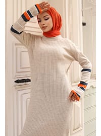 Stone Color - Knit Dresses