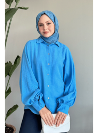 Chemise Basique Bleu