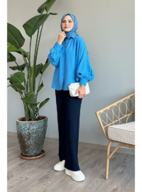 Chemise Basique Bleu