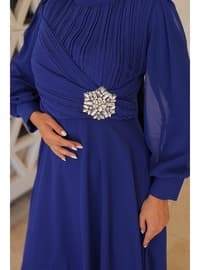 Saxe Blue - Modest Evening Dress