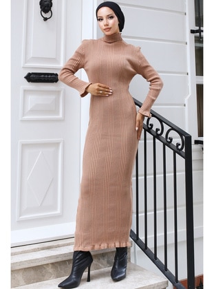 Milky Brown - Knit Dresses - Benguen