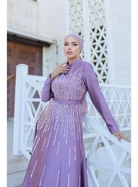 Lilac - Modest Evening Dress