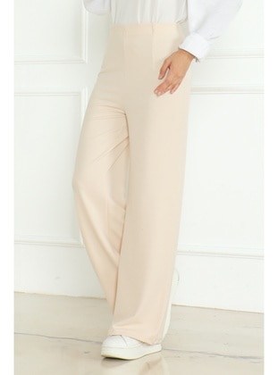 Beige - Pants - Bestenur