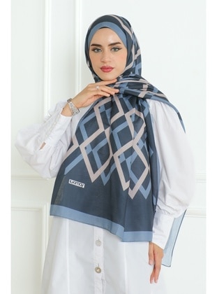 Blue - Shawl - Bestenur