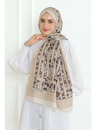 Beige - Shawl - Bestenur