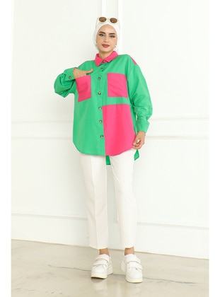 Green - Blouses - Maymara