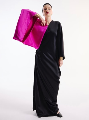 Black - Modest Dress - Nuum Design