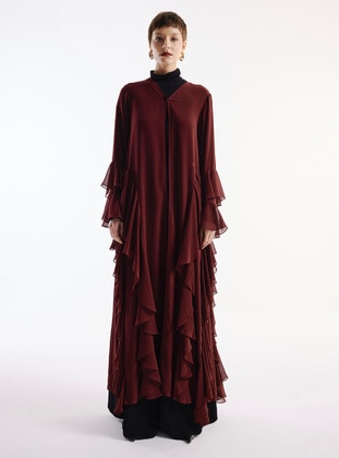 Burgundy - Abaya - Nuum Design