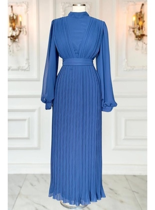 Indigo - Modest Evening Dress - Amine Hüma