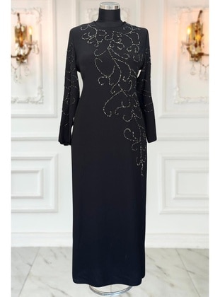 Black - Modest Evening Dress - Amine Hüma