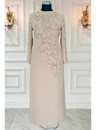 Mink - Modest Evening Dress - Amine Hüma