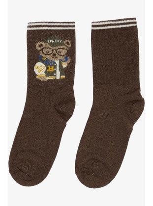 Brown - 100gr - Girls` Socks - Breeze Girls&Boys