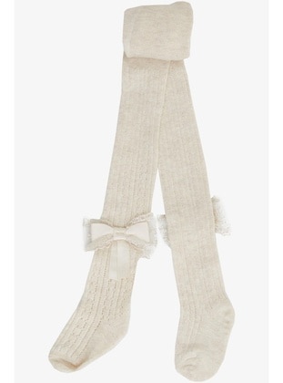 Beige - 100gr - Girls` Socks - Breeze Girls&Boys