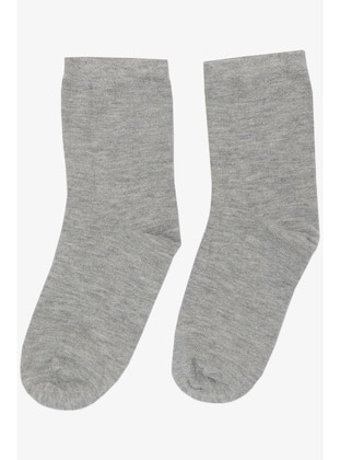 Grey - 100gr - Girls` Socks - Breeze Girls&Boys