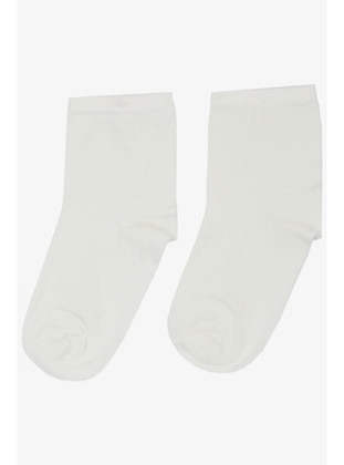 Ecru - 100gr - Girls` Socks - Breeze Girls&Boys