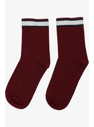 Burgundy - 100gr - Girls` Socks - Breeze Girls&Boys