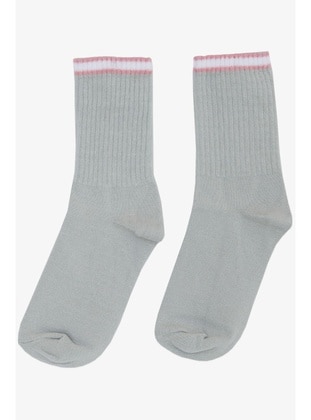 Grey - 100gr - Girls` Socks - Breeze Girls&Boys