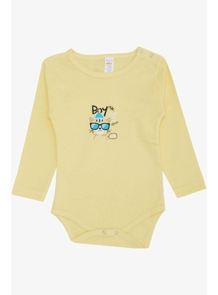 Yellow - 100gr - Baby Bodysuits - Breeze Girls&Boys