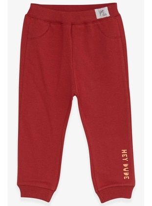 Brick Red - Baby Sweatpants - Breeze Girls&Boys