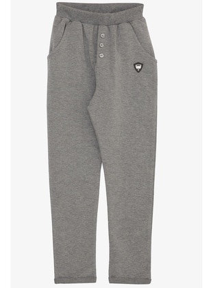 Dark Gray - 350gr - Boys` Sweatpants - Breeze Girls&Boys