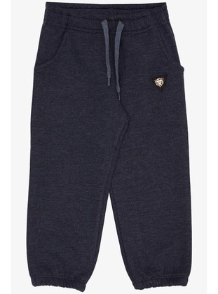 Navy Blue - 350gr - Boys` Sweatpants - Breeze Girls&Boys