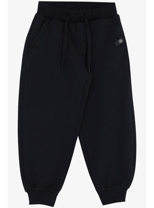 Navy Blue - 350gr - Boys` Sweatpants - Breeze Girls&Boys