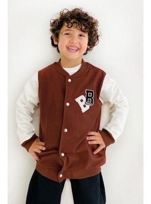 Brown - 600gr - Boys` Jacket - Breeze Girls&Boys