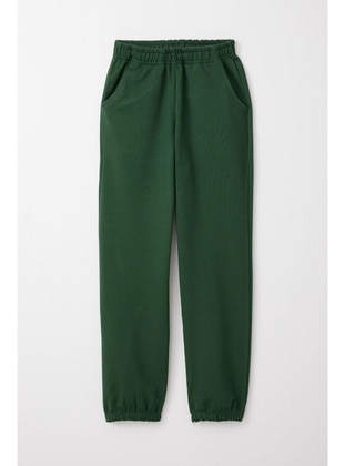 Dark Green - 350gr - Boys` Sweatpants - Breeze Girls&Boys