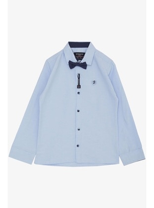 Light Blue - 250gr - Boys` Shirt - Breeze Girls&Boys