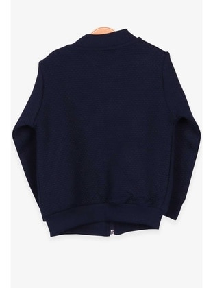 Navy Blue - Boys` Cardigan - Breeze Girls&Boys