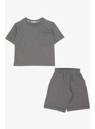 Dark Gray - 300gr - Boys` Suit - Breeze Girls&Boys