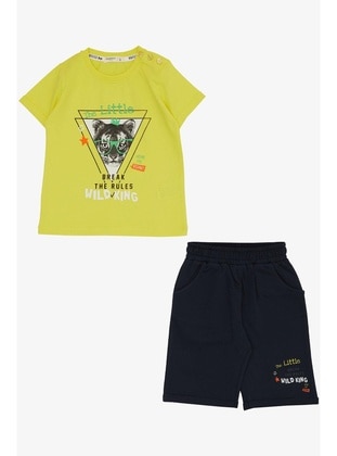 Neon Yellow - 300gr - Boys` Suit - Breeze Girls&Boys