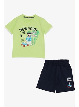 Light Green - 300gr - Boys` Suit - Breeze Girls&Boys