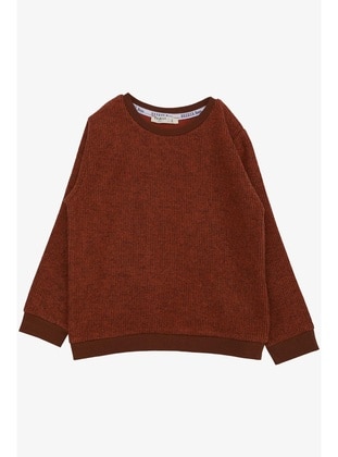 Brick Red - 350gr - Boys` Sweatshirt - Breeze Girls&Boys